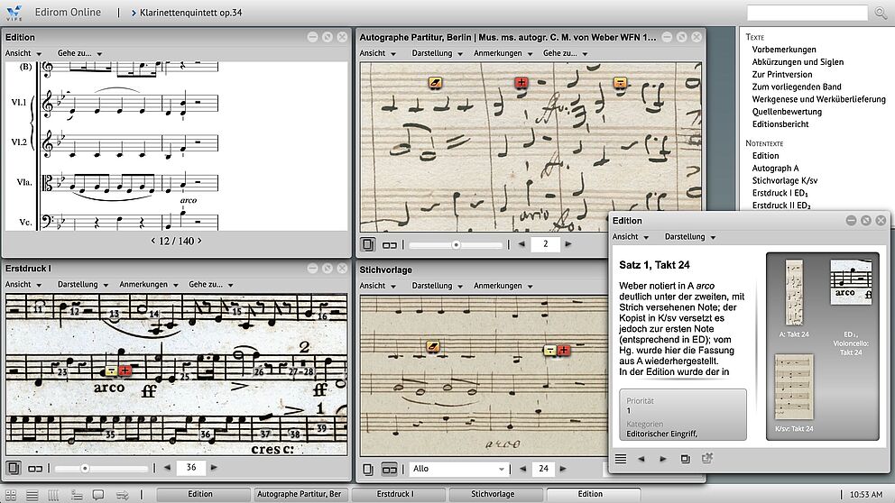 Edirom Online Screenshot
